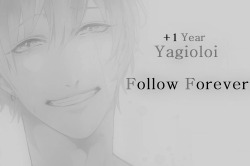 yagioloi:                                                        ✧ﾟ･:*  1 YEAR *:･ﾟ✧                                      Thanks so much, love you