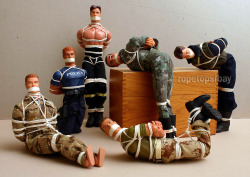 do-not-open-til-christmas:  ropetopsfbay: This series from 2007 began with a request from Madam Butterfly to show her how I tie. Since my SF Ring classes are for men only, she couldn’t attend them, so she brought over some male and female figures and