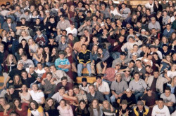 lustt-and-luxury:  sixpenceee:At first glance, it may look like a normal class photo. But it’s actually a photo from Columbine High School taken weeks before the infamous shooting in 1999. The students in the top left pretending to aim guns at the camera