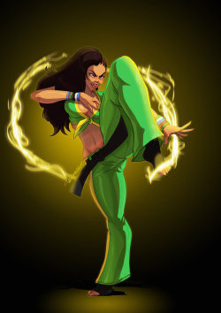 tovio-rogers:  Laura Matsuda by TovioRogers    sean’s big sister from street fighter V i was really impressed by her gameplay trailer and inspired to do this up         &lt; |D’‘‘‘