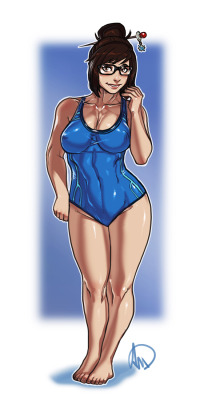 ganassaartwork:  Overwatch - Mei swimsuit Are you playing Overwatch?Since summer is approaching it’s time for our favorite environmental scientist, Mei-Ling Zhou!Which Overwatch operative would like to see in the future? Tell me!Write it down here in