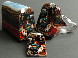 upallnightogetloki:  hugonebula:   “Master glassblower and stained glass artist Loren Stump in California has wowed the internet with an extraordinary display of virtuosity. He created a “loaf” of glass, called murrine, out of carefully layered