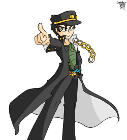 Another drawing of Jotaro Kujo. I downloaded the demo of JJBA Eyes of Heaven the other day, and I’m sad to say I didn’t like it that much. 