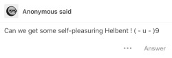 Self-Pleasuring Hellbent for anon!
