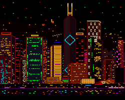 bill-leethenerd:  Did i ever mention that i am obsessed with pixel cityscapes? 