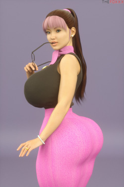 thefoxxxblog:  I did a few renderings of this MILF named Hitomi. Hitomi Nakamura belongs to @ladycandy2011 http://thefoxxx.com/ 