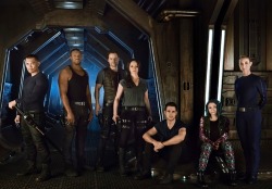 entertainingtheidea:  Watch below the first teaser trailer for Syfy’s Dark Matter, based on the Dark Horse comic series created by   Joseph Mallozzi and Paul Mullie   of the Stargate franchise, and set to debut on June 12th.  The show follows the crew