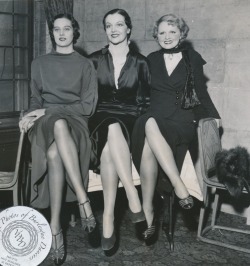 burlyqnell:  Left to Right: Helene Frederic, Leone Sousa and Ethel Thorsen: vintage 7x9 news service photo dated 23 March 1934 The three ladies pictured above were all members of the 1934 Ziegfeld Follies, and were taking part in the “Most Beautiful