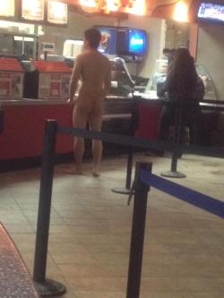 activenaturists:Some kid at my college showed up to the dining hall completely naked - Imgur