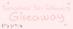 tanakas:  It’s time for a new giveaway! I’m doing this to celebrate reaching 5000 followers and I thought this might be something people would like to get! What you can win: One Fujifilm Instax Mini 8 camera - Pink version   two pacs of film!!! (This