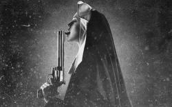 mizkitschbitch:  Nun with a gun.
