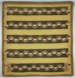 topcat77:  Unknown African American Maker  Quilted Bedcover , c. 1875-1900  cotton top, linen back, and cotton stuffing 