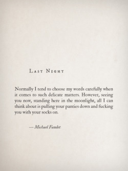michaelfaudet:  Last Night by Michael Faudet  
