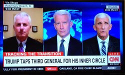 konkeydongcountry: jay-wowzer: anderson cooper is faced with two different versions of himself from two possible futures law, neutral, and chaos 