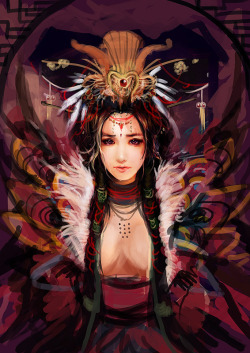 diefantasie:  Red Princess by “muju” (A World of Fantasy)