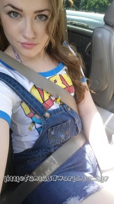 littlefantasyworld:  Daddy took me to run errands the other day in two bambinos! I forgot to post the pic until now though, oops! 