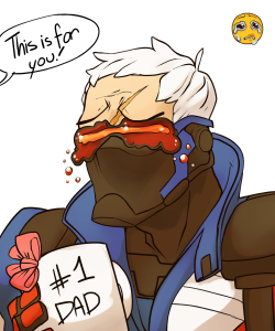 themcnobody: Soldier 76 doing C3 for Anon~! He is #1 Dad. 