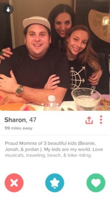 asian:  You wake up from an one night stand with Sharon that you met from tinder. She’s classy and amazing, and said that she was going to make you breakfast. You get dressed and walk out to the dining table, and Jonah hill is sitting there with a cup