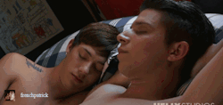 whitefag4bbc:  helixstudios:  “You Can Sleep In My Bed” with Adrian Rivers and Luke Allen More frenchpatrick gifs HERE  We all love Kurt’s hot fucking mouth sucking us off and man when we get to fuck his boi-pussi it’s unbelievable how tight