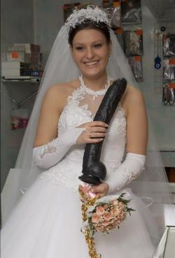 virgin-for-life:  When her female friends know that you have a small white dick and they by your wife a huge black dildo as a wedding gift.