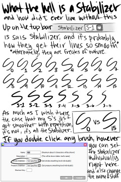 eska-and-bolin:  deliciousboards:  A quick standalone about the wonders of the Stroke Stabilizer in Sai. May all your S’s be beautiful and smooth.    oh god I was going to make a post about this myself because more people need to know about this. This