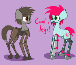 sketchy-replies:  “I like the industrial style, though they look pretty heavy…” ((Felt like drawing the robolegged pon that McSweezy drew up cuz ROBOLEGS))   They’re quite heavy, but durable.Thanks for the pic yo! looks radical af