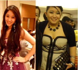 Before &amp; after weight gain