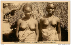   Senegalese women, via Delcampe.   
