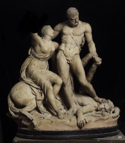 hadrian6:  Hercules and Penthesilea. 1773. Vincenzo Pacetti. Italian. 1746-1820. terracotta. http://hadrian6.tumblr 