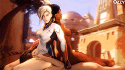 ozzysfm:  After two decimating anims this weekend, behold the decliner. And that’s a thighjob with some pussy rub that Pharah’s doing, btw. My patreon is here. Save me from my day job, which I’ll have to go to in 1 hour. https://www.patreon.com/ozzysfm