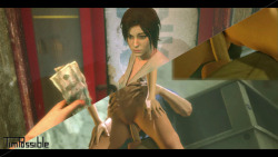 timpossible-purgatory:  Lara Earns Some Money (Animation)  Only the important bit Laras trips to raid some tombs need to be financed…  Enjoy 