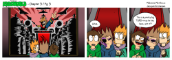 eddsworld-tbatf:  Wonder if Tord also has this portrait in his bathroom?(He does.)——————This comic was written by: Makenzie Matthews, Jaculynn Kristiansen, and Alyssa GrissomThumbnails and rough-drafting by: Makenzie MatthewsThe editing, outlining,