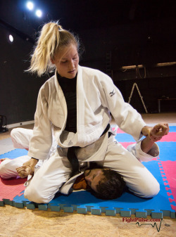 femdom-wrestling:  Pinned down by a black belt judoka 