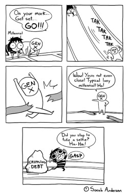 homopower:  tastefullyoffensive:  by Sarah Andersen  And the lie is where, again? 