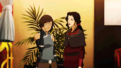 awesomemixvol7:  Please, tell me I’m not the only one who saw her cheeks blushing when Asami complimented her hair. PLEASE.   you are not alone~ the korrasami ship is official~ &lt;3 &lt;3 &lt;3