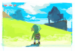 potasium:  drew a bunch of wind waker screen shots !! wind waker is my most favorite game in the entire world!!!! 