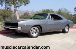 musclecardreaming:  68 Dodge Charger with its award winning “Coke bottle” shape.