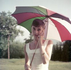 dylanbsas:  Audrey Hepburn, 1955. Photograph by Per-Olow Anderson. -  