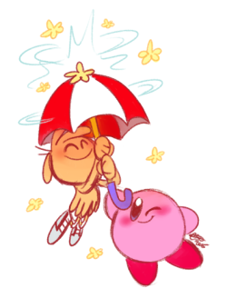 celebi9:  Wander and Kirby Parasol! &lt;333 