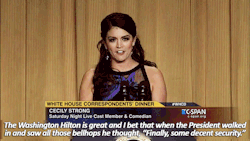 sandandglass:  Cecily Strong at the 2015 White House Correspondents’ Dinner