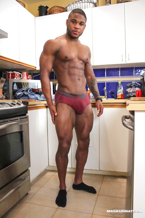 Black gay hunk muscle men