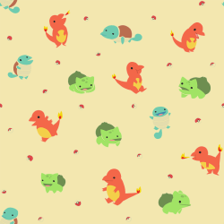 apple-pie-thighs:  kalelthekonfident:  sketchinthoughts:kanto starters wallpaper(it tiles!!!)  We need this as wallpaper for our kids future rooms apple-pie-thighs  omg yes! and they must choose their starter pokemon :3