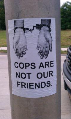 infinitereappropriation:  cops are food. not friends.   There&rsquo;s an OKC question that says something like &ldquo;When you see a cop do you feel nervous or safe.&rdquo; When a girl answers &ldquo;safe&rdquo; that is possibly a deal breaker. If you