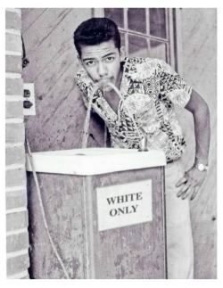 moisemorancy:  trebled-negrita-princess:  deenoverdami:  essentialisinvisible:  Black man drinking at white only fountain, ca 1964 – by Cecil Williams.  Yall act like racism ended thousands of years ago. But my dad is older than this damn picture. 