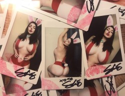 sofiasivancosplay:Last month for patreon I did a #lewd sexy #rogerrabbit to match my #jessicarabbit cosplay. These are the personalized one of a kind kissed and signed Polaroids all titanium tier members received 😇. Just wanted to share a sneak peak
