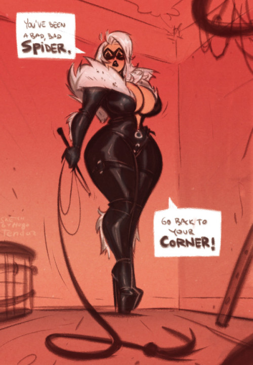 Fetisha Hardy - Black Phat Cat - Bad Spider - Cartoon PinUp SketchNobody puts Peter in the corner! :)  After MJ BBWatson, here’s Felicia, as a mistress, like in the Hugo-Verse :) next stop, Gwen Stacy. &mdash;&mdash;-  Patreon  Newgrounds Twitter