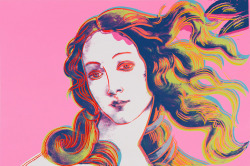novaeon:(Sandro Botticelli, Birth of Venus, 1482) 1984 by Andy Warhol