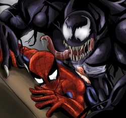 The Rape Of The Spiderman. (Part One) Collection of Venom x Spiderman done by various artists not all known.