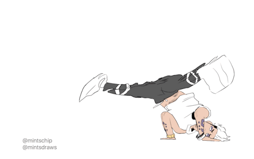 mintsdraws: i’ve been wanting to do something with Guzma dancing for years and finally did it ヽ(*´∀`)ﾉﾞBig Bad Guzma breaking it down (｡•̀ᴗ-)✧ I used the footage from Hong 10′s dance battle to make this rotoscope motion! (specifically