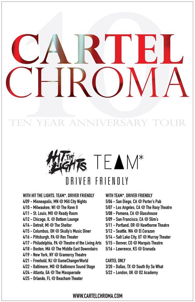 Cartel Chroma Tour Dates
